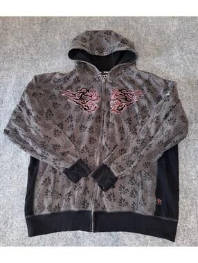 Top Heavy Zip-Up Hoodie Mens XL Vtg y2k 90s Rare